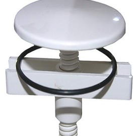 LASCO 03-1455 White Plastic Sink Hole Cover 1-3/4-Inch with Wing Nut