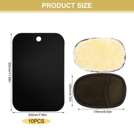 Rierousy Pack of 10 Plastic Boot Stretchers, High Boot Shaper Moulding Inserts, Boot Shape Inserts, Black, Holds the Boots Upright for Men and Women (32 cm), black