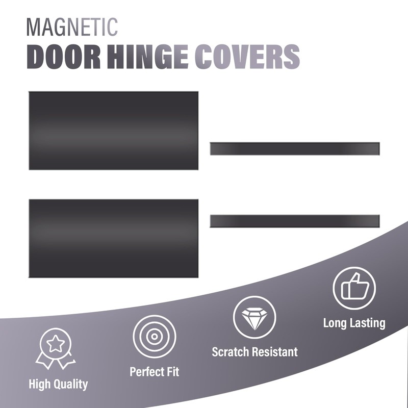 30Pack 4.5" Door Hinge Masking, Magnetic Door Hinge Covers for
