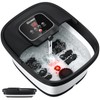 HOSPAN Collapsible Foot Spa with Heat, Bubble, Red Light, and