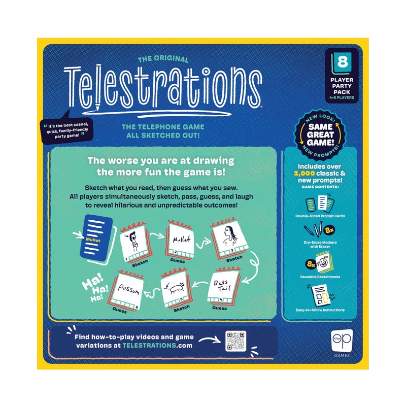 Telestrations 8 Player 2nd Edition Board Game, Award Winning Hilarious