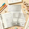 3 Pack Metal Journaling Stainless Steel Templates for Bullet Journal,