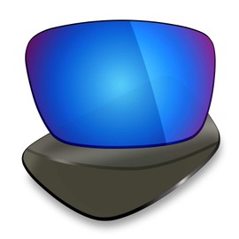 Mryok 2 Pair Polarized Replacement Lenses for Oakley Fuel Cell Sunglass - Options, Ice Blue & Emerald Green, One Size