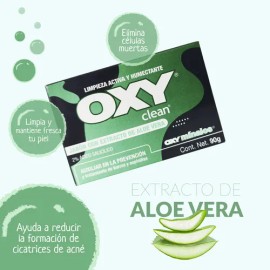 Oxy Clean Para Barros Y Espinillas Jabón En Barra 90g Aloe