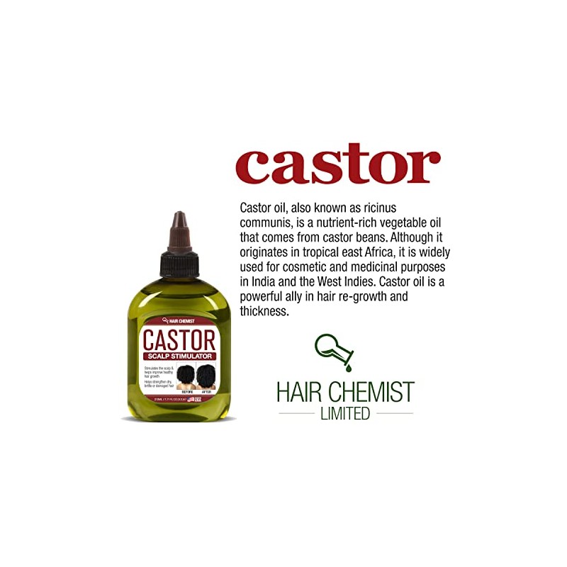 Hair Chemist Estimulador Cuero Cabelludo Aceite Ricino Pro Growth