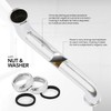 Highcraft 1-1/4” Double Offset Tube Chrome Plated Brass Double Offset