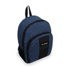 Everest Luggage Backpack with Front and Side Pockets, Navy, Large