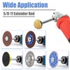 Mesee 3 Pieces 5/8-11 Thread Angle Grinder Extension Connecting Rods