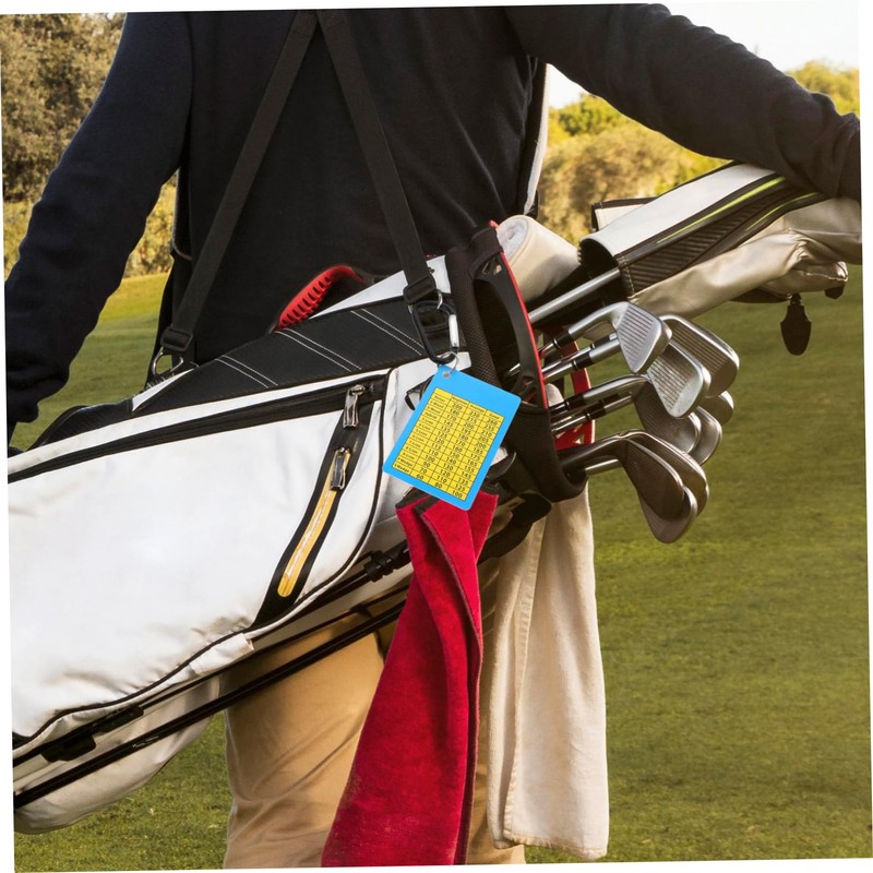 BIUDECO Golf Club Range Chart Cards 2Pcs Portable Distance Cards
