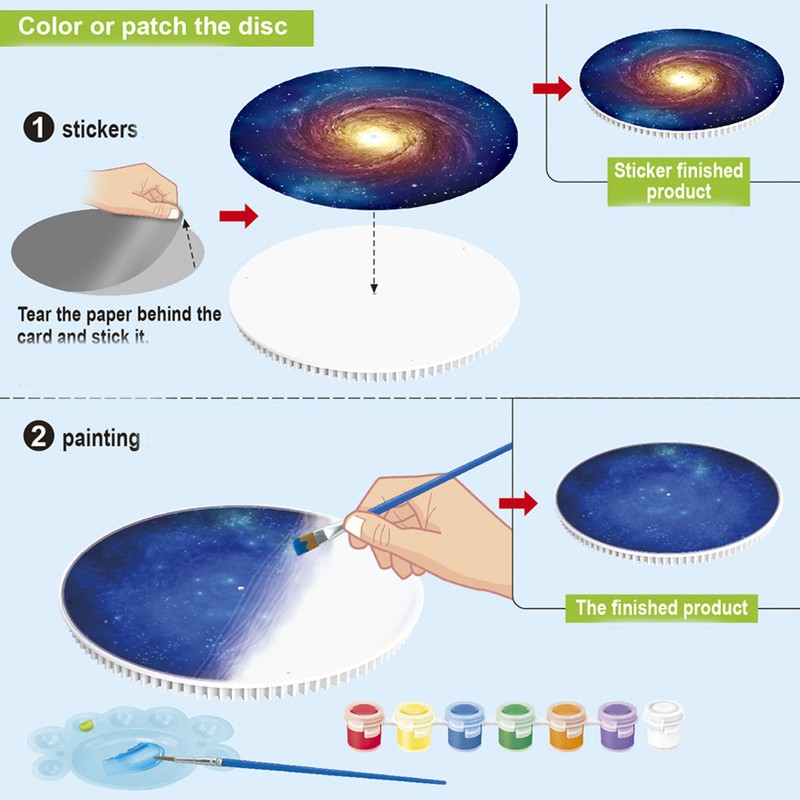 2 in 1 DIY Solar System Three Planets Stereoscopic Assembling