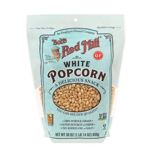 Bob's Red Mill Whole White Popcorn, 30-ounce
