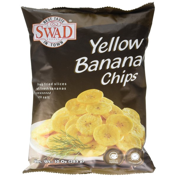 Great Bazaar Swad Banana Snacks, Yellow, 10 Ounce