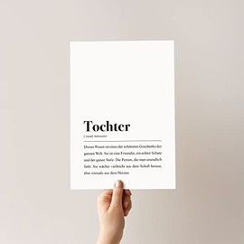 Tochter Poster DIN A4: Tochter Definition