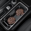 4 Pack Car Coasters, 2.75inch Leopard Print Car Cup Holder
