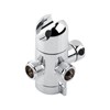 3-Way Shower Head Diverter Mount Combo Valve Bathroom Shower Arm