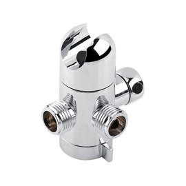 3-Way Shower Head Diverter Mount Combo Valve Bathroom Shower Arm Mounted