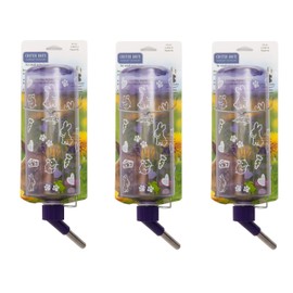 Lixit Critter Bright Water Bottles for Hamsters, Rabbits, Chinchillas, Ferrets, Guinea Pigs and Other Small Animals (32 Ounce, Assorted Colors Pack of 3)