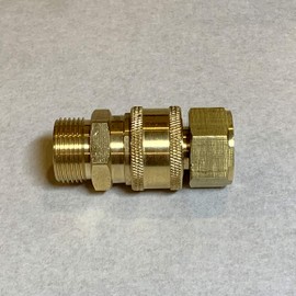 HOTEISON High Pressure Washer 3/8 One-Touch Coupler M22 Compatible, For High Pressure Washers, Attaching and Removing High Pressure Hose with One Touch! (Male and Female Set (Ryobi Compatible))