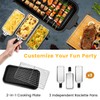 Electric Indoor Grill 1500W, YOHAWJAN 2 in 1 Smokeless Indoor
