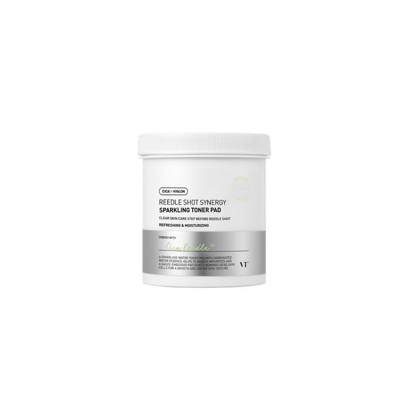 VT Riddle Shot Synergy Sparkling Toner Pad - Contains Cica