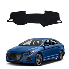 Cubierta de Alfombrilla para Tablero para Hyundai Elantra 2017-2020 Antideslizante Consola Central Parasol Protector contra Resplandor y Rayos UV Accesorios