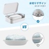 Operitacx Soap Container with Lid and Removable Drainer Portable Plastic