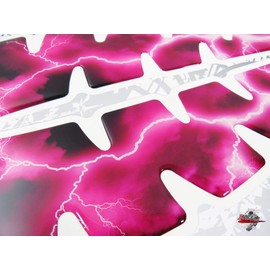 BIKE-label Tank Pad Side Motorcycle Paint Protection Sticker Flash Pink 800026