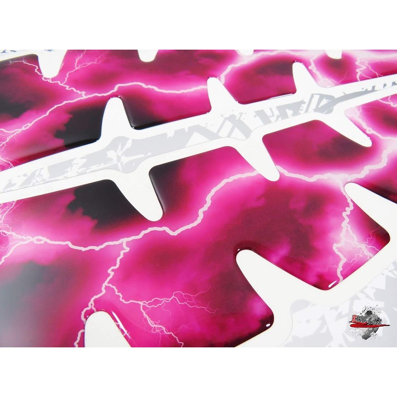 BIKE-label Tank Pad Side Motorcycle Paint Protection Sticker Flash Pink