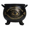 Large Wicca Witchcraft Black Magic Spirit Board Evil Eye Cauldron