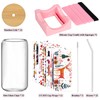 Deriibrico 12Pcs DIY Glass Cups with Lids and Straws Sets
