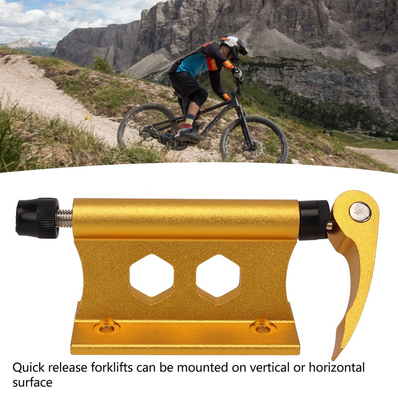 Bike Fork Mount with Quick Release Aluminum Alloy for Transport