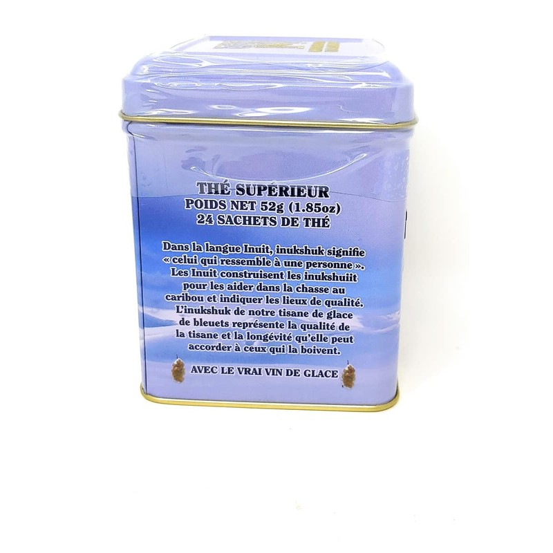 Tea, Inukshuk Blueberry Icewine Tea,24 Tea Bags in Decorative tin