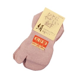 コベス 婦人シルクたび型ソックス ピンク