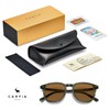 CARFIA Retro Polarized Sunglasses for Men UV Protection Hand-Crafted Acetate
