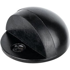 Romak 378360 Half Moon Metal Door Stop, 25 mm Size, Black