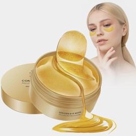 Máscara Parches Ojos Gold Eye Mask 24K Colágeno Antienvejecimiento (A) Parches Ojeras, Eye Pads, Oro 24K