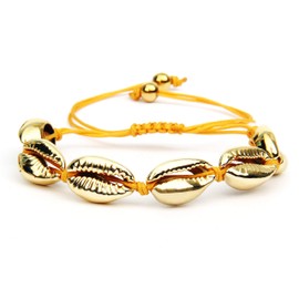 GD GOOD.designs EST. 2015 ® Shell Bracelet for Women (Adjustable) Shell Bracelet for Women and Girls, Gold Plated