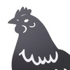 4Pcs Hen Chicken Silhouette Hollow Stake Design Cute Hen Chicken