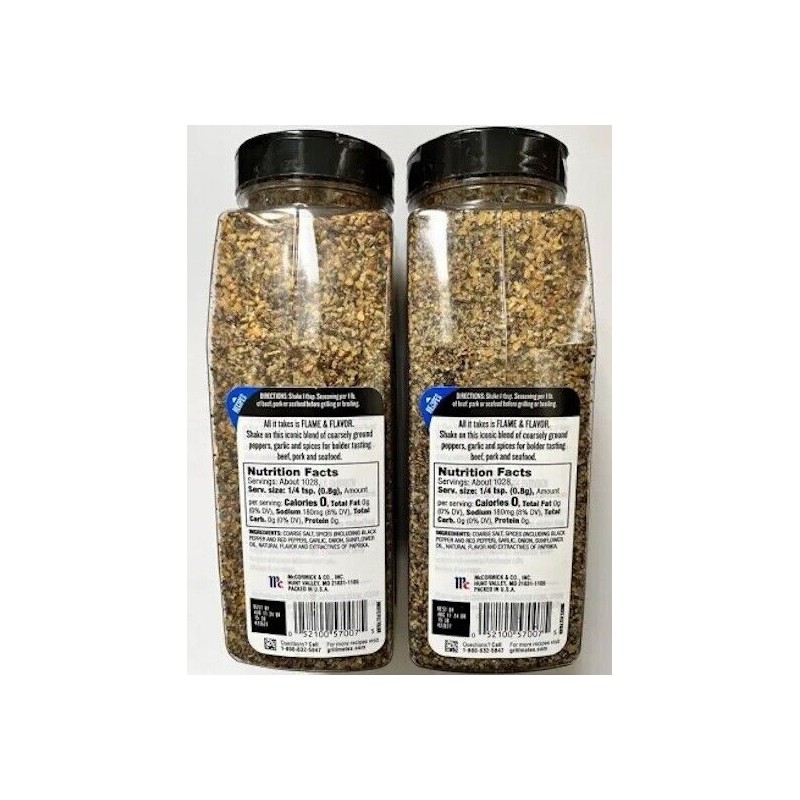 McCormick 2 Pack McCormick Grill Mates MONTREAL STEAK SEASONING 29oz