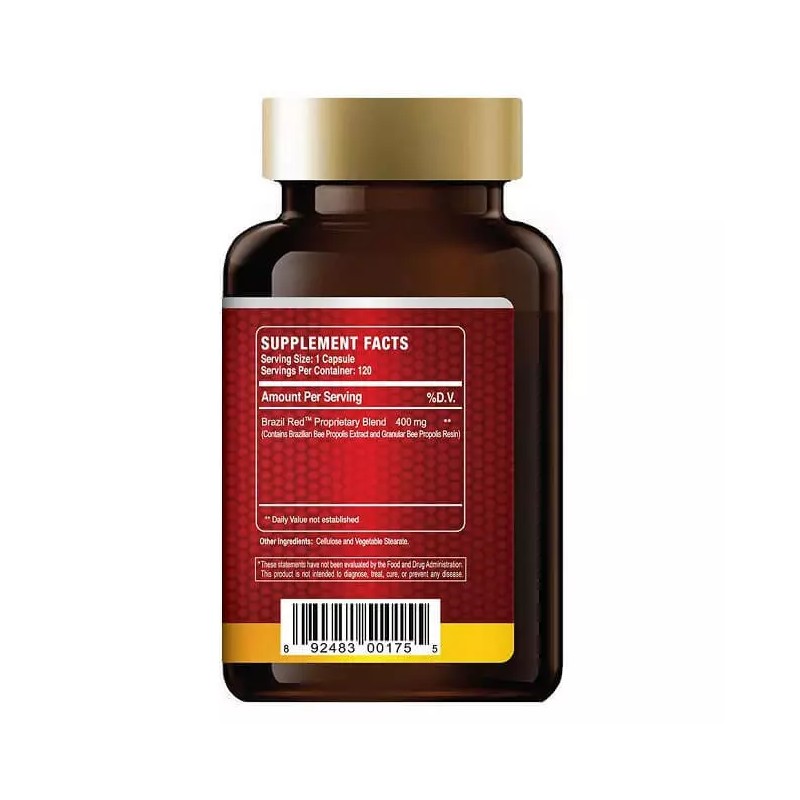 Brazil Red Bee High Concentrate Propolis (120 Capsules)