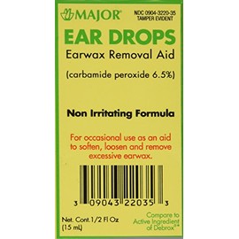 Ear Drops Earwax Removal Aid -- 0.5 fl oz By Major Compare to Debrox