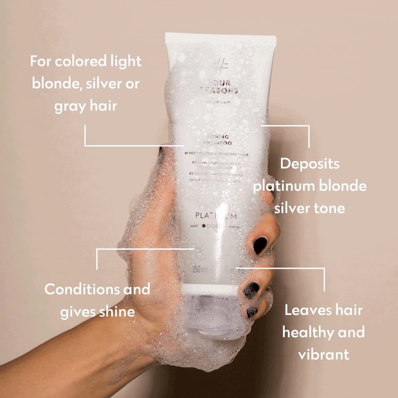 Four Reasons Colour Mask Toning Shampoo Platinum Colour 250 ml