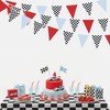 32Ft Racing Party Decorations Red Blue Black White Checkered Racing