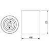 meineWunschleuchte Small 1-Bulb Surface-Mounted Spotlight Metal Black Gold Matt Height