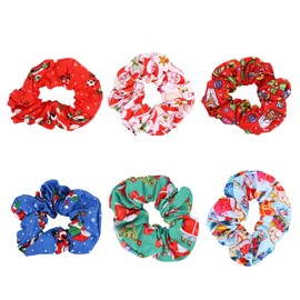 Healvian Adorable Yellow Hair Ties Christmas Hair Ropes Spiral Bands for Girls Random Style