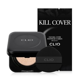 Clio Kill Cover Founwear Cushion [Main Product + Refill] Cushion Compact Foundation Adhesion Cover Smooth / 클리오 킬 커버 파운웨어 쿠션 [본품+리필] 쿠션팩트 파운데이션 밀착력 커버 매끈