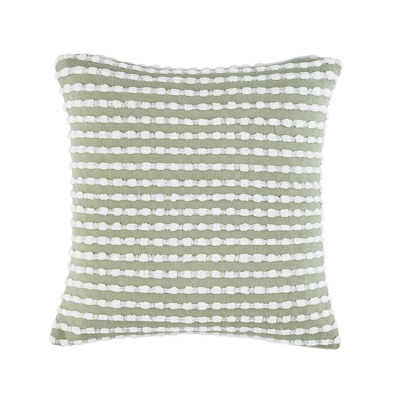 Catherine Lansfield Stab Stitch 43x43cm Cushion Cover Sage Green