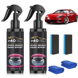 2Pcs P40 Car Scratch Quick Repair Nano Spray,Quick Paint Restoration,Instant Invisible Scratch Remover,Multifunctional Coating Renewal Agent Spray for All Cars & Surfaces