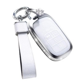 XUPEIXUN Key Fob Cover for 2022 Honda Accord Civic CRV Pilot Odyssey 11th Gen Smart Key Case Shell Protector with Keychain Girly Women Cute