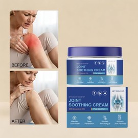 Joint Soothing Cream with Menthol, Ginger Root Oil & Jojoba Oil, Cooling Massage Cream for Knees, Shoulders, Neck, Back & Legs, Fast Absorbing Non-Greasy Comfort Cream for Daily Use (6pcs)